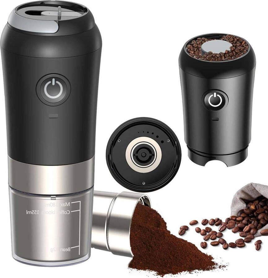 Drie-in-een elektrische koffiemolen en zetmachine verstelbare kruidenmixer afneembare beker geschikt voor koffiebonen vanille specerijen