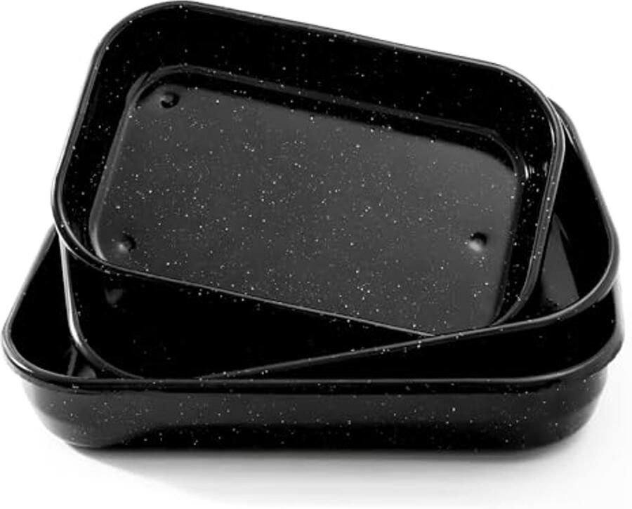 Driedelige braadpannen set voor ovens Ideaal voor koken en bakplaat gebruik 17 15 13 inch