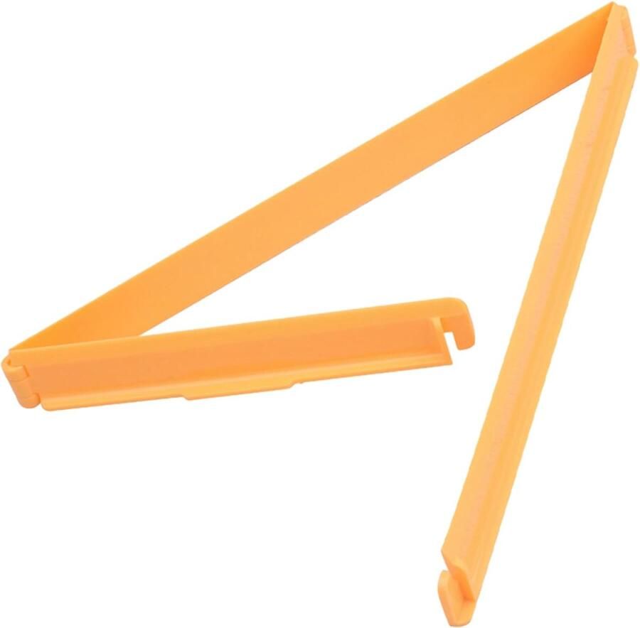 Driehoekige deegsnijder Gebak gereedschap Broodjes maken Herbruikbaar ABS materiaal 145 x 225 x 22 cm Oranje