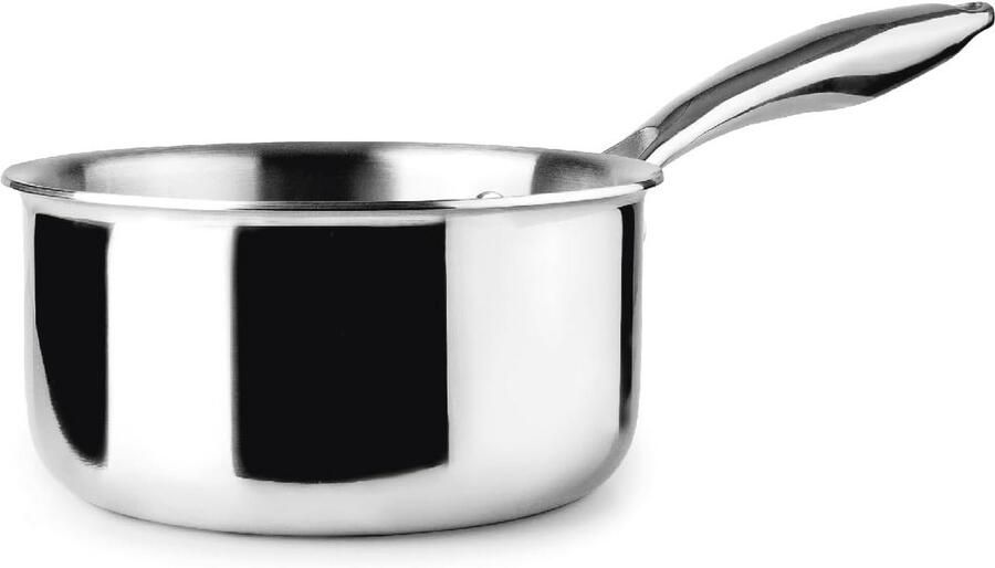 Drievoudige RVS kookpan 20 cm Geschikt voor inductie zonder anti-aanbaklaag