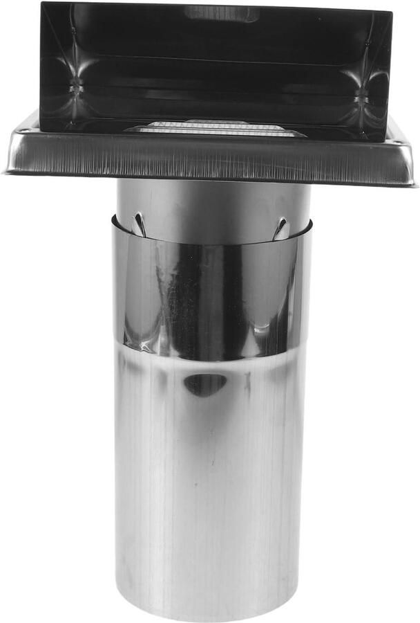Droger Vent Cover Afzuigkap Buiten Ventilatie Verbeteren Roestvrij Staal 200mm Diameter Zilver
