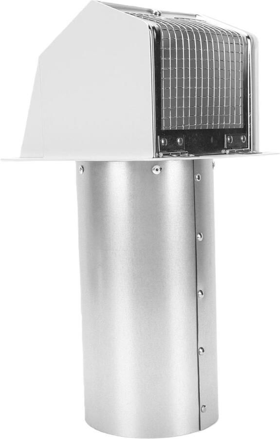Droger Vent Cover Droger Afzuigkap Buiten Ventilatie Met Scherm en Demper 4 Inch Zwart