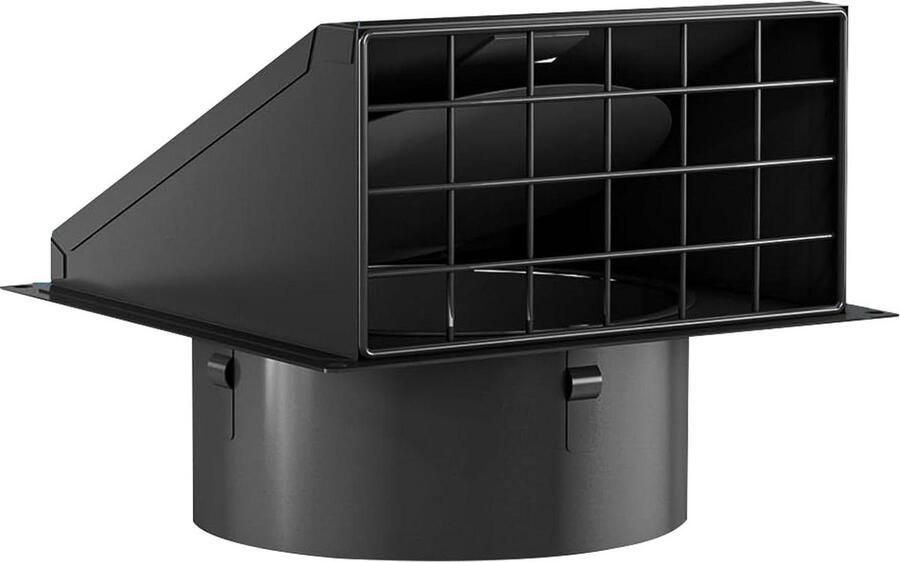 Droger Ventilatiekap Afzuigkap Buiten Luchtcirculatie Verbeteren Roestvrij Staal 10 Cm Diameter Zilverkleurig