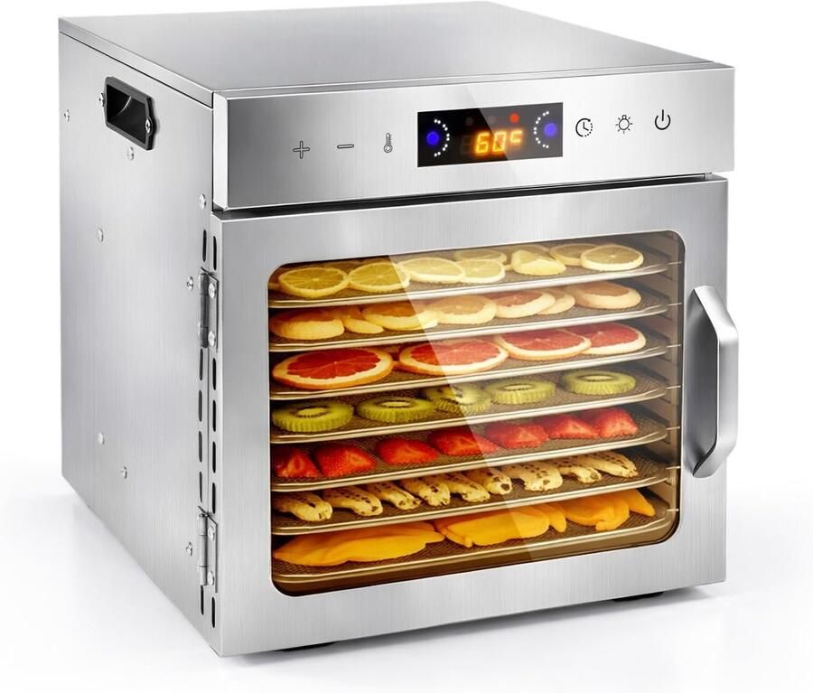 Droogautomaat 8 etages BPA-vrij 30-90 °C 24 uur groenten vlees fruit