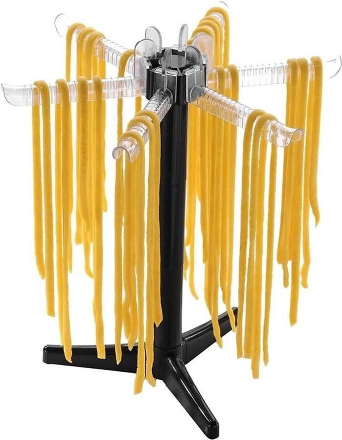 Droogrek voor pasta in zwart