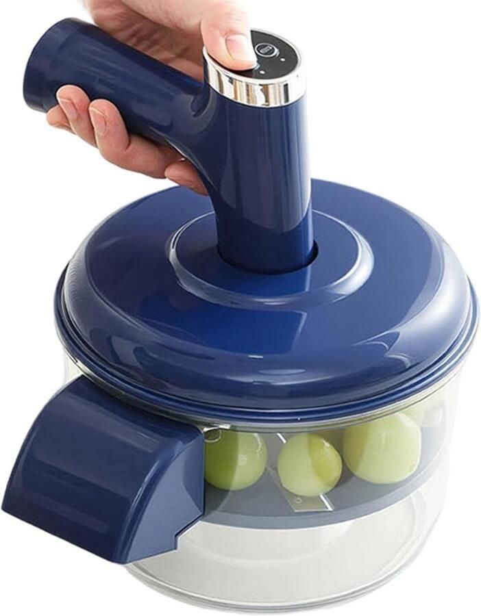 Druiven Schilmachine Fruit Ontveller Eenvoudig Schillen Geautomatiseerde Stille Functie 208 x 208 x 25 cm Blauw