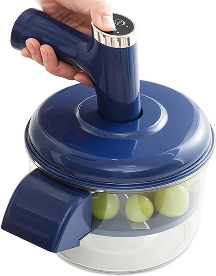 Druiven Schilmachine Fruit Peller Keuken Voorbereiding Automatische Werking 20.8 x 20.8 x 25 cm Blauw