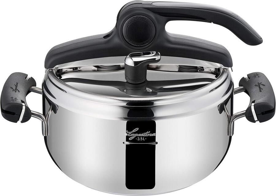 Snelkookpan Drukpan Keuken Gezond Koken Eénhandig Openingssysteem 35 Liter Metaal