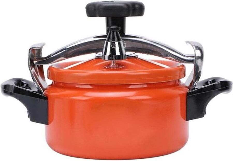 Druk Kookgerei Pot Snelkookpan Snel Koken Dubbele Bodem 3L Capaciteit Oranje