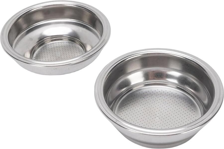 Drukfiltermand Espresso mandje Koffie zetten Rijke smaak extractie 58 mm 2 kopjes Zilver