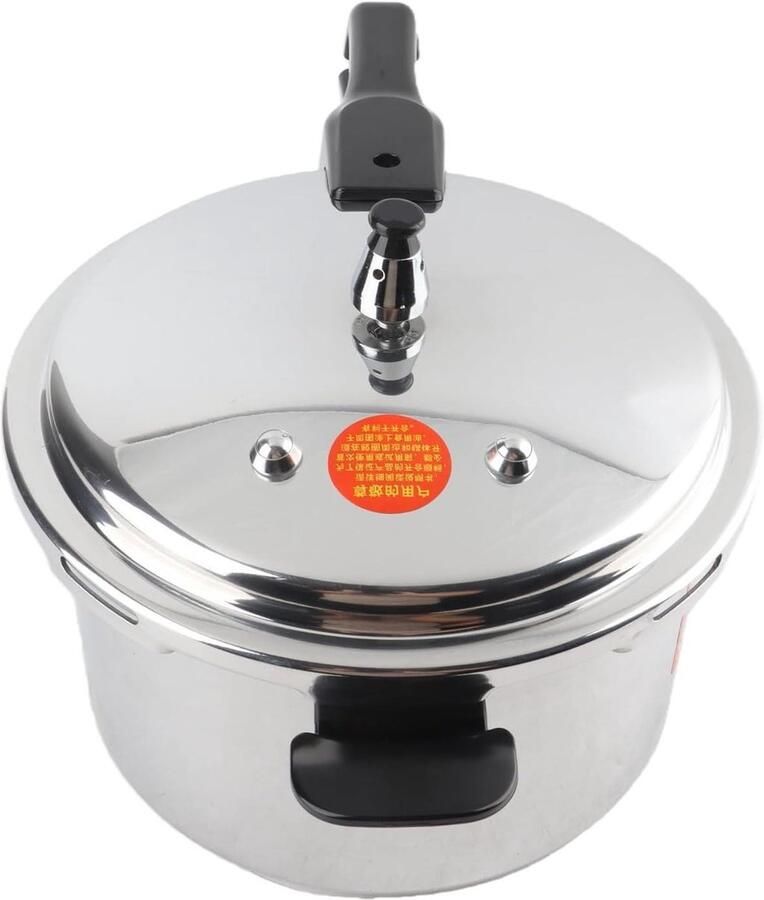 Drukkookpan Aluminium Snelkookpan Compact Thuis Keuken Koken Samengestelde Bodem 20 cm 4 Liter Zilver
