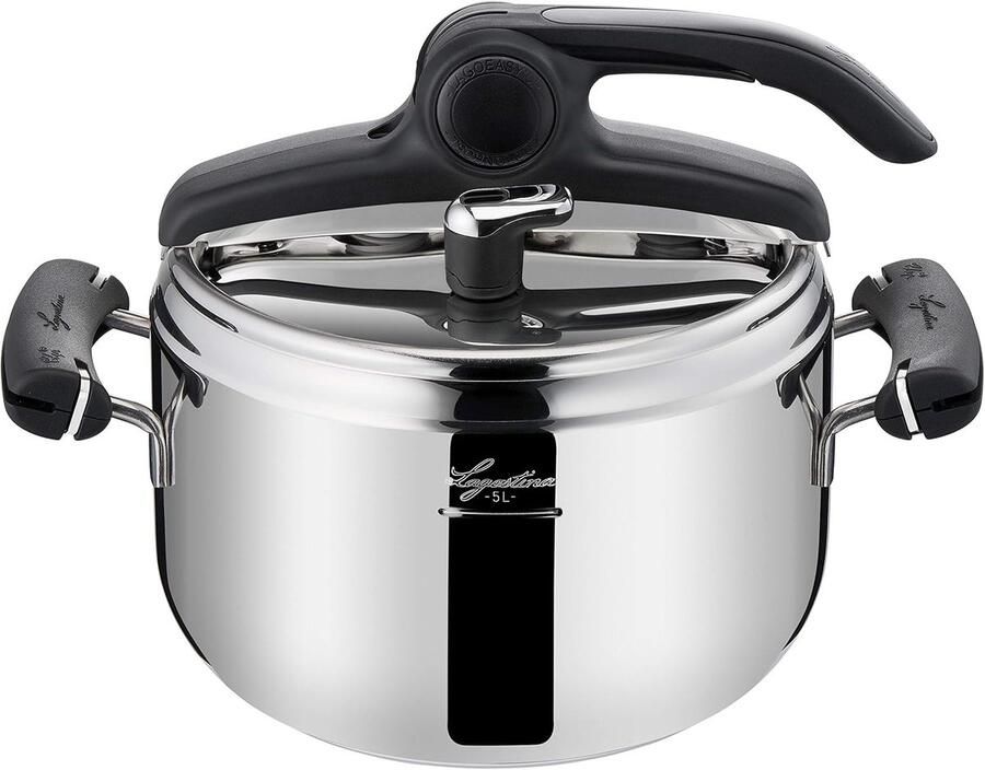 Drukmaker Pan Snelkookpan Stoofpan Gezond Koken Eén Hand Opening 5 Liter Metaal
