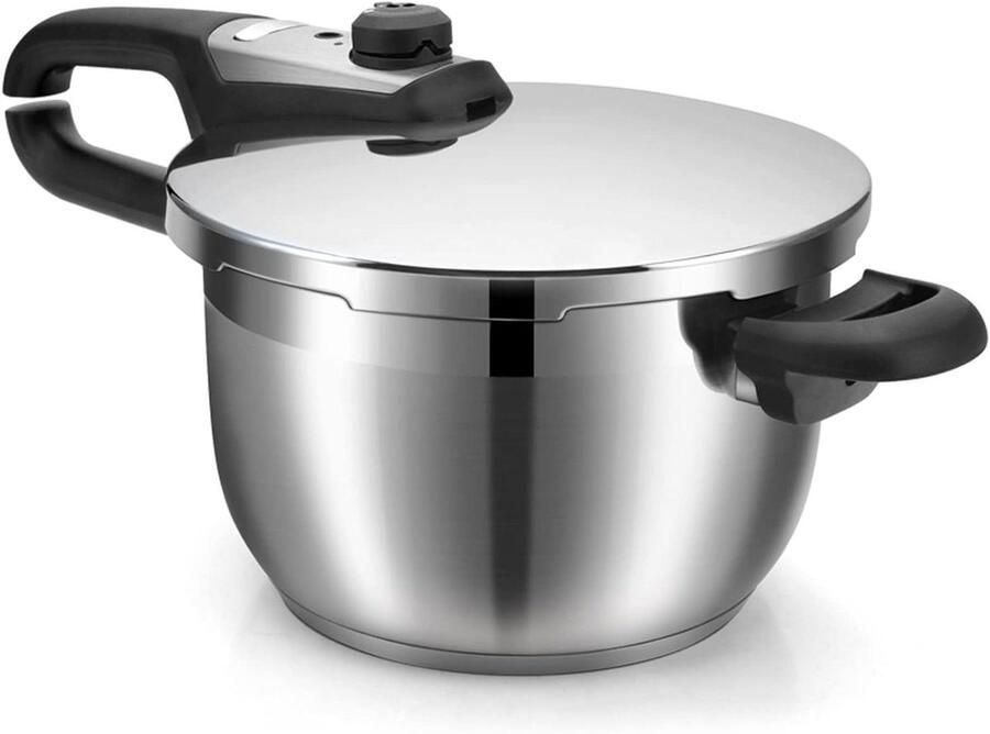 Drukmaker Snelkookpan Maaltijden Bereiden Roestvrij Staal 7 Liter Zilver