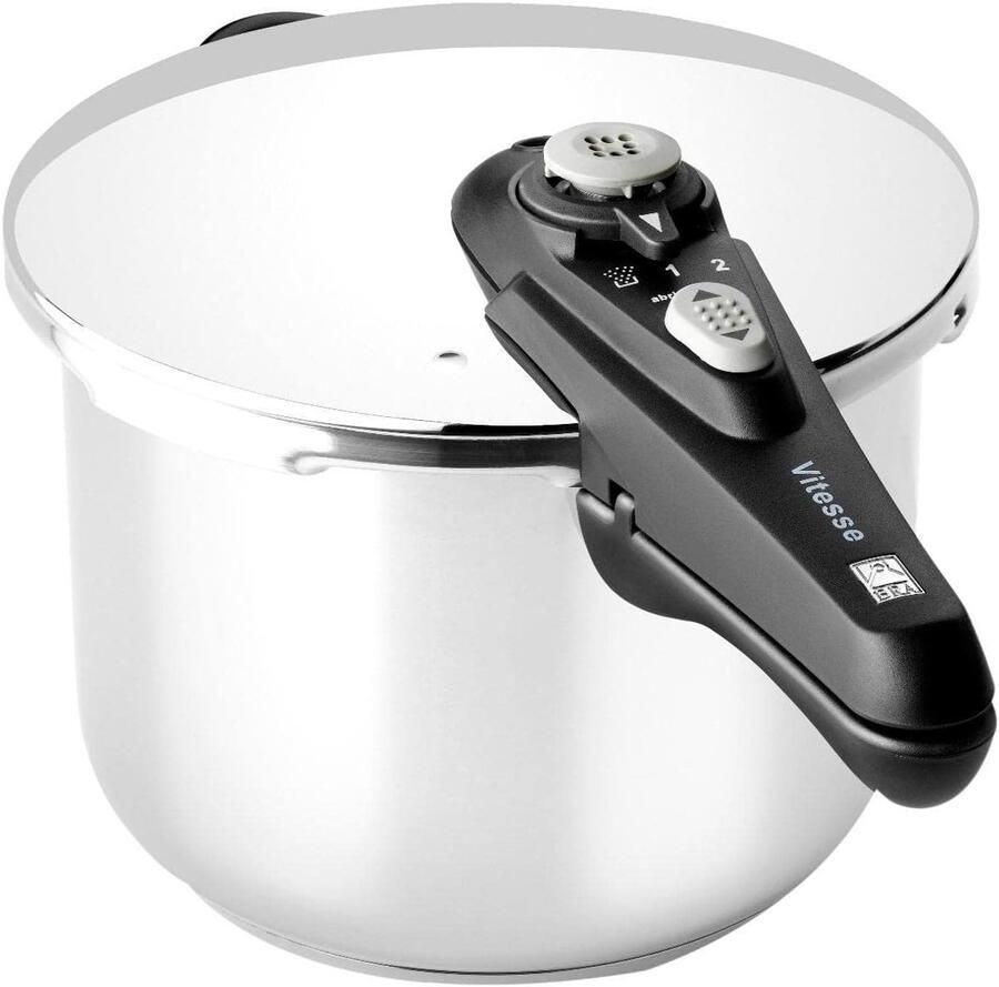 Drukpan 4 liter van roestvrij staal Geschikt voor alle soorten koken inclusief inductie
