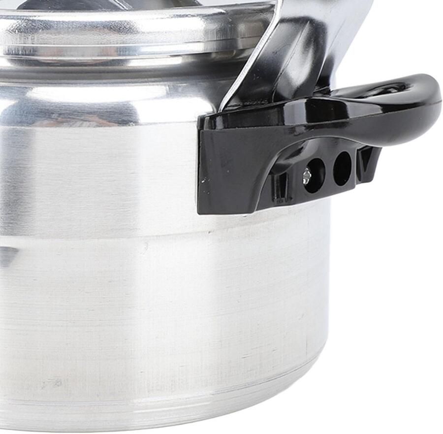 Drukpan Aluminium Snelkookpan Pan Snel Koken Explosieveilig Ontwerp 11L Zilver