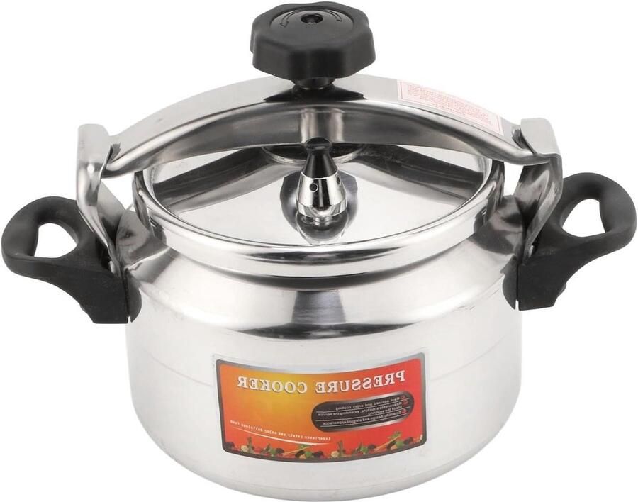 Drukpan Snelkookpan Aluminium Thuis Koken Gelijkmatige Warmte 4 Liter Zilver