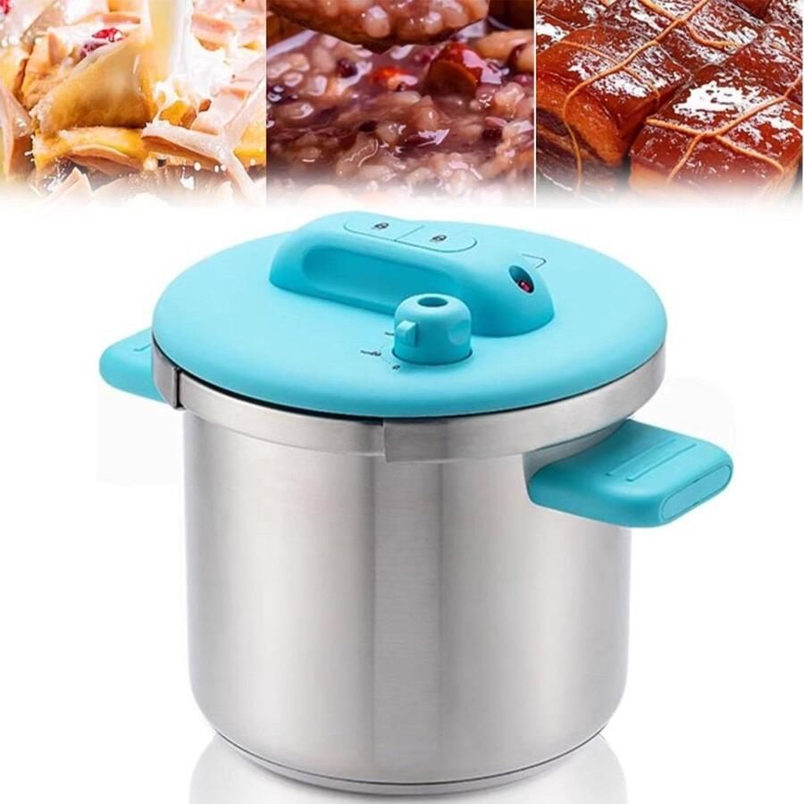 Drukpan Kookpan Snel Koken Veiligheidsklep 7L Zilver