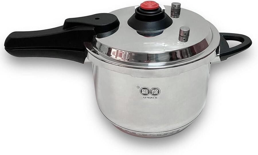 Drukpan RVS Snelkookpan Koken Maaltijden Bereiden Gepatenteerde Warmtebasis 8.5 Liter Zilver