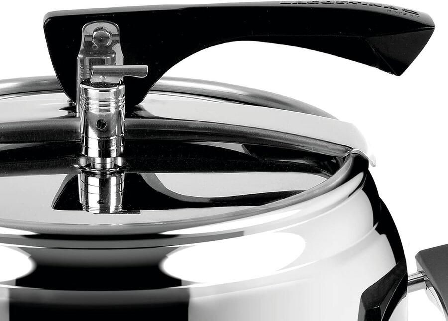 Drukpan RVS Snelkookpan Koken Snel Maaltijden Bereiden Lagofusion Bodem 3.5 Liter Zilverkleurig