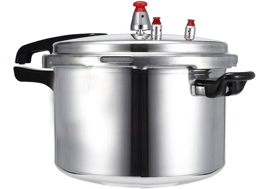 Drukpan Snelkookpan Maaltijden Bereiden Meerdere Veiligheidsfuncties 4 Liter Zilver