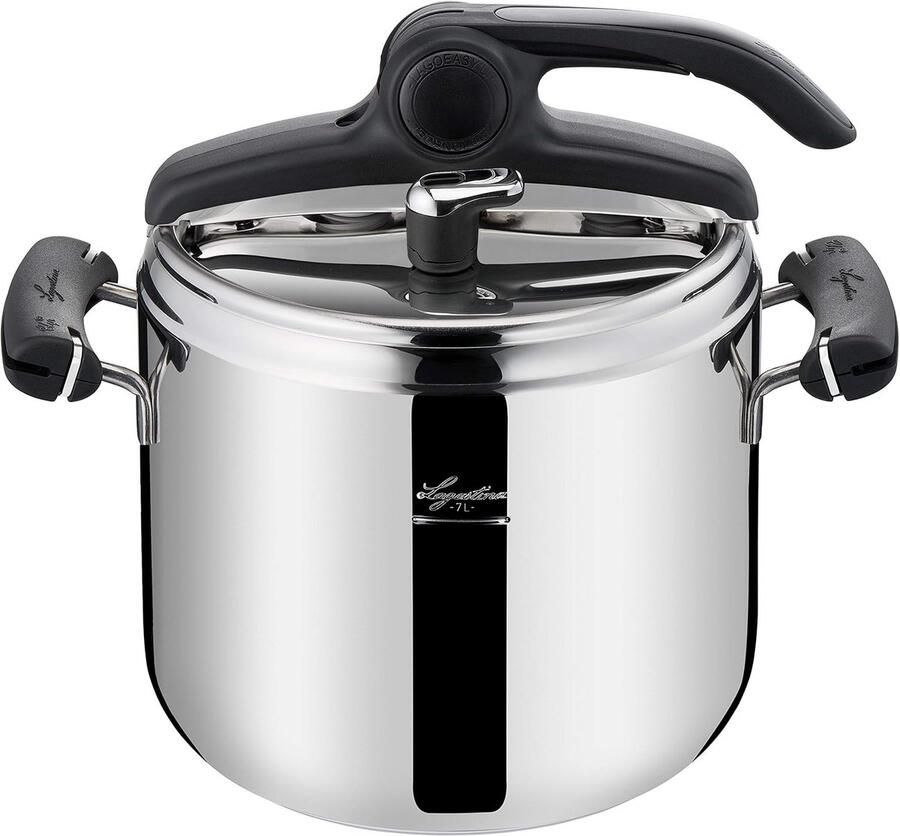 Drukpan Snelkookpan Snel Koken Eénhandige opening 7 Liter Zilverkleurig
