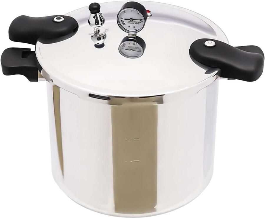 Drukpan Stoofpan Conserveerpan Multicooker Snel Koken Hoge Druk 90 Kpa 22 Liter Zilver