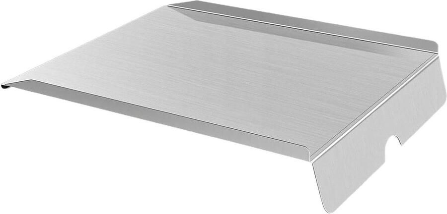 Druppelbak Grill Warmteschot RVS BBQ Grillen Vetbestendig Ontwerp 54.79 x 44.6 cm Zilver