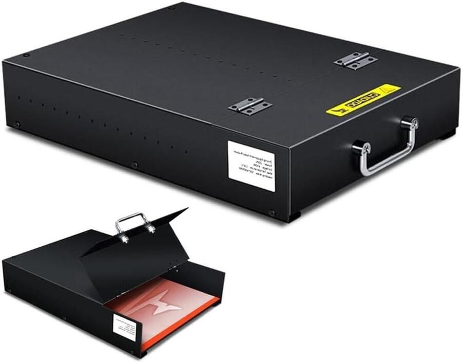 DTF Uithardingsoven Warmteoverdracht Oven DTF Prints Uitharden Gelijkmatige Warmteverdeling 42x31x8.5cm Zwart