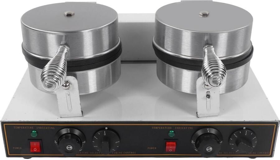Dubbel wafelijzer 2400 W snel opwarmen anti-aanbaklaag dubbele handgreep elektronische wafelmachine voor lekkere wafels wafelijzer wafelmachine EU-stekker 220 V