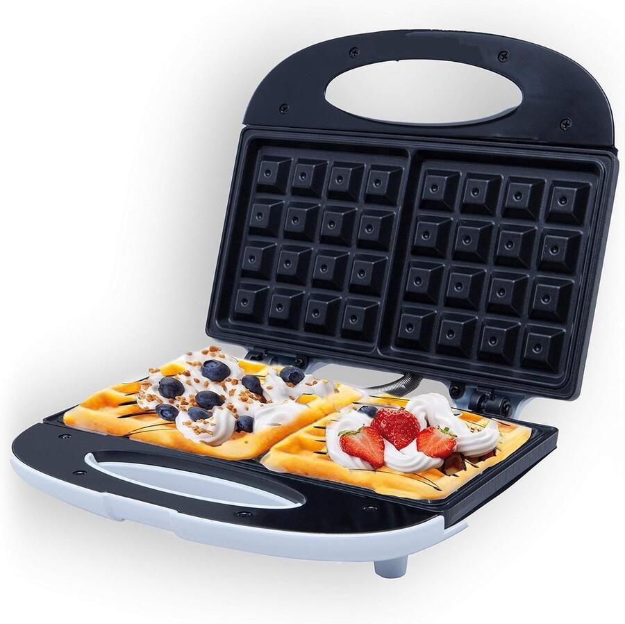 Dubbel Wafelijzer 700 W Maak 2 Belgische Wafels Tegelijkertijd