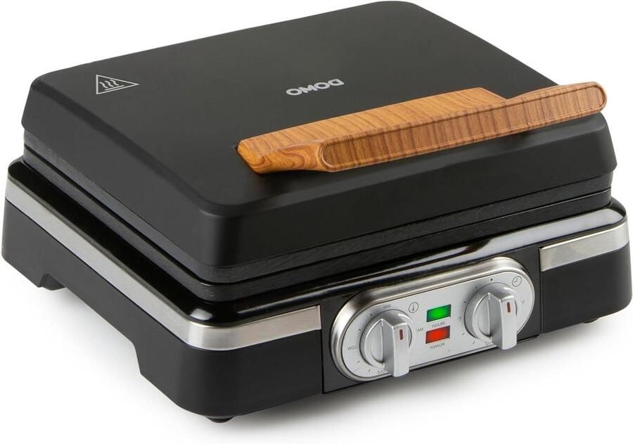 Dubbel Wafelijzer Bakplaat Wafels Belgische Wafels Maken Diepe Bakplaten 1520 Watt Zwart