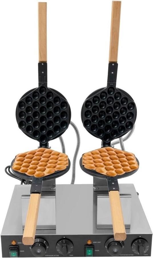Dubbel Wafelijzer Professioneel Apparaat Snel Wafels Maken Instelbare Temperatuur 445 x 335 x 235 cm