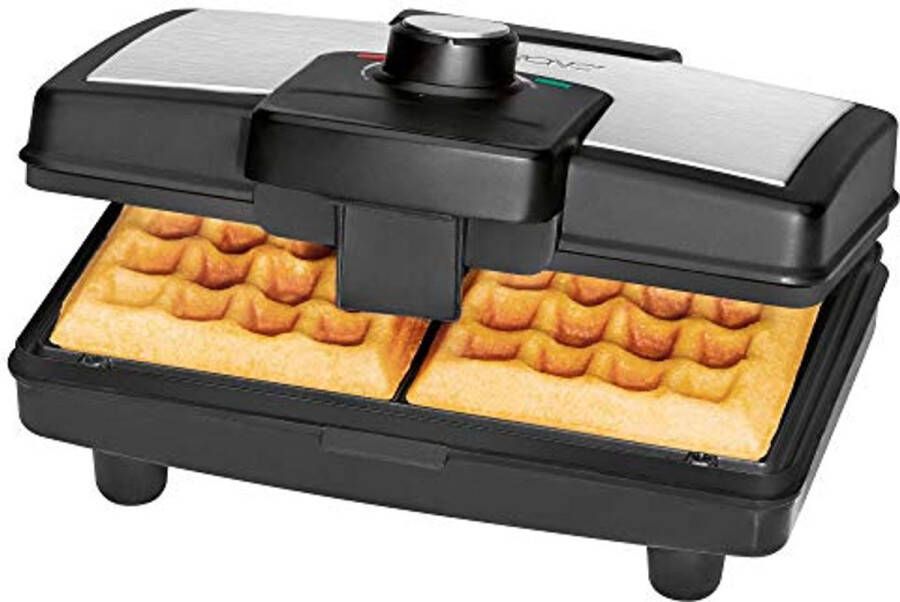 Dubbel Wafelijzer voor Belgische Wafels Roestvrij Staal Ideaal voor Verjaardagen en Feesten