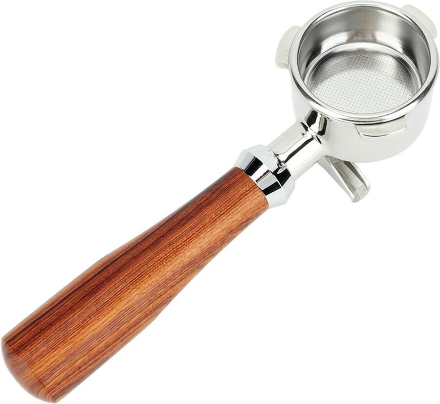 Dubbele 54mm Koffie Portafilter van RVS voor Koffiemachine Professionele Koffiebereiding Barista Accessoire Duurzaam Ontwerp