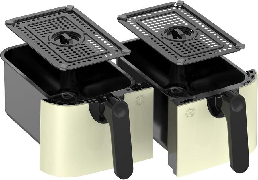 Dubbele Airfryer Mand Accessoires Airfryer Mand Gelijk Garen Dubbele Mand Ontwerp