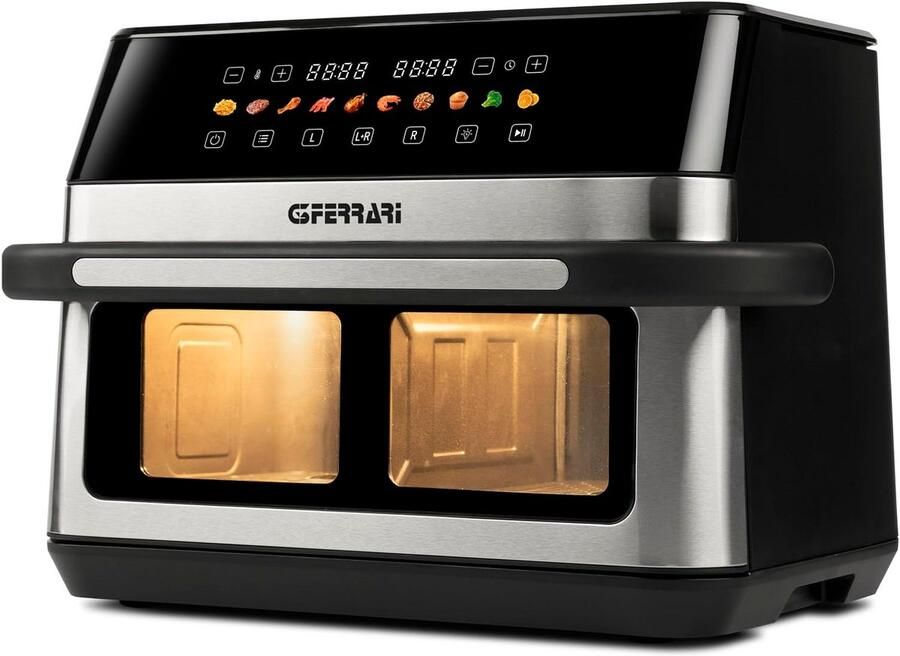 Dubbele Airfryer XXL met 12L Inhoud en 10 Programma s