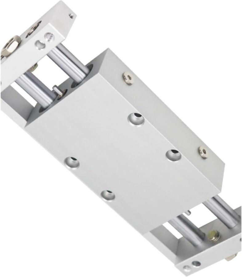 Dubbele asschuiver Pneumatische cilinder Industriële automatisering Compact ontwerp 10x50mm Metaal