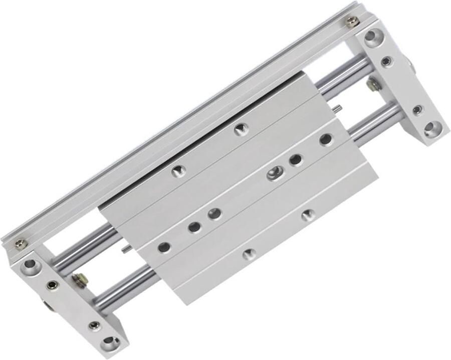 Dubbele Asschuiver Pneumatische Cilinder Industriële Automatisering Dubbele As Ontwerp 25x50x100x150x175x200mm Zilver