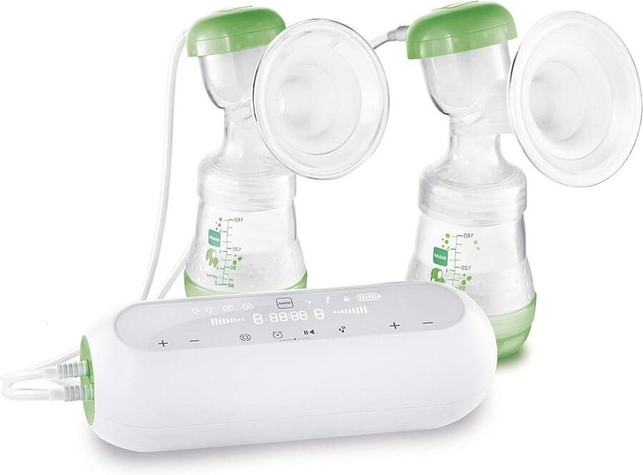 Dubbele Borstkolf Elektrisch Handmatig Moedermelk Afkolven Flexibel Gebruik 2 Flessen 160ml Groen