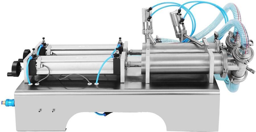 Dubbele Buis Pneumatische Vulmachine 100-1000ml voor Vloeistoffen en Sappen