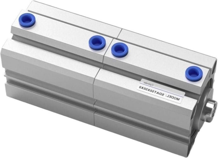 Dubbele Cilinder Pneumatische Actuator Industriële Automatisering Dubbele Weerstand 40mm Boring Metaal