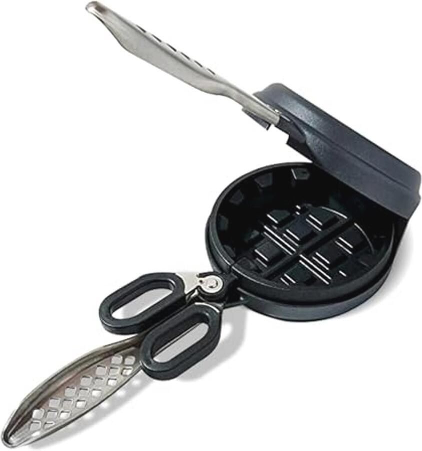 Dubbele gevuld wafelijzer voor Belgische wafels met antiaanbaklaag en koel aanraakhandvatten - Foto 2