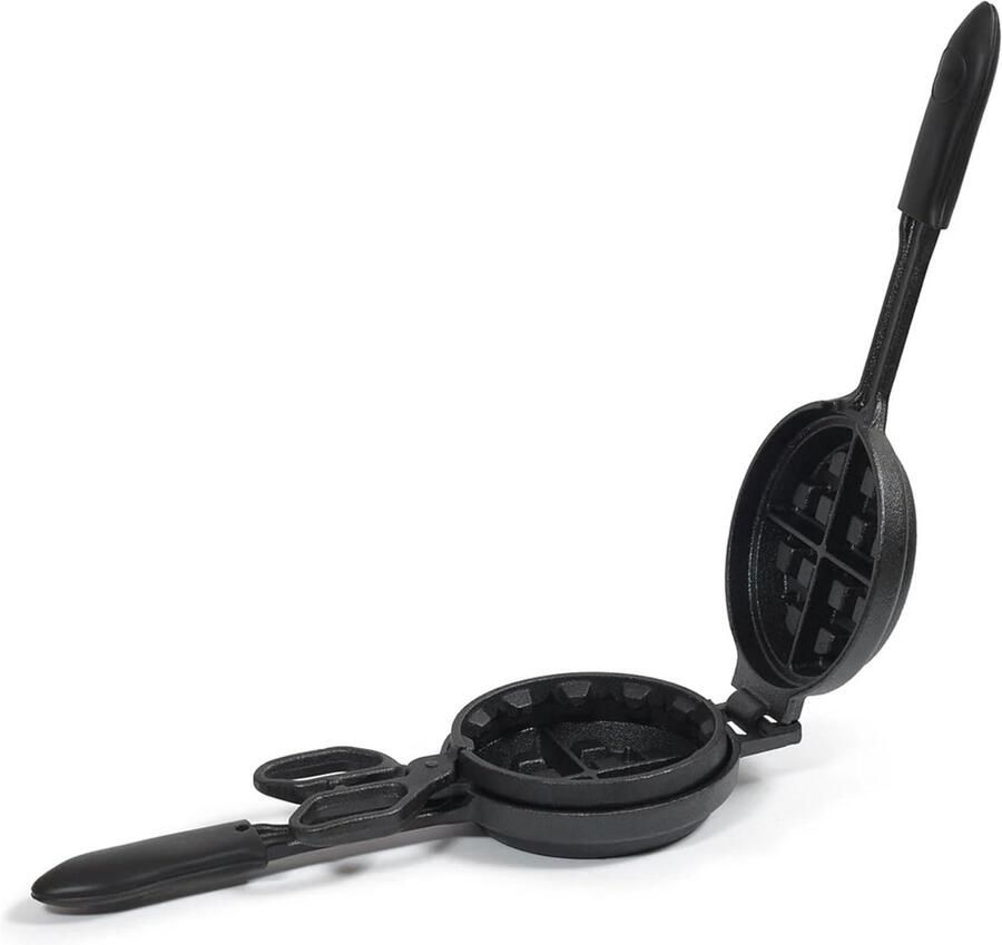 Dubbele gevuld wafelijzer voor Belgische wafels met antiaanbaklaag en koel aanraakhandvatten