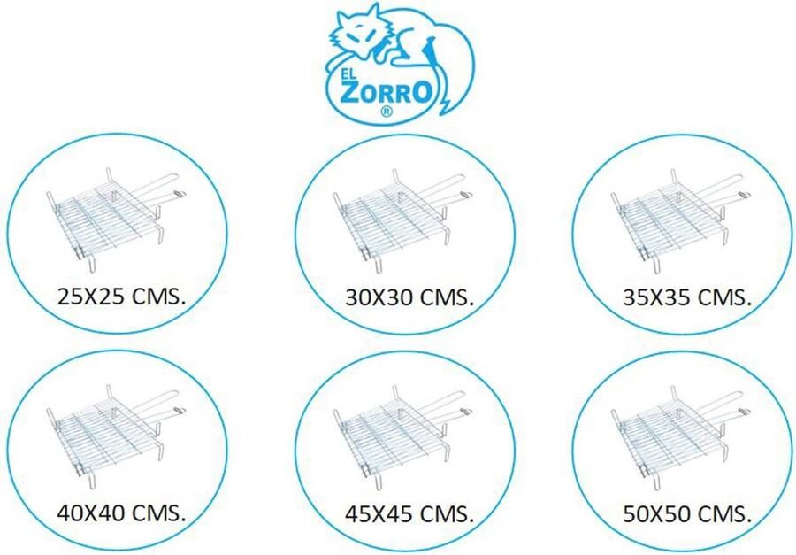 Dubbele Grill 45 x 45 cm voor Perfecte Barbecue - Foto 2