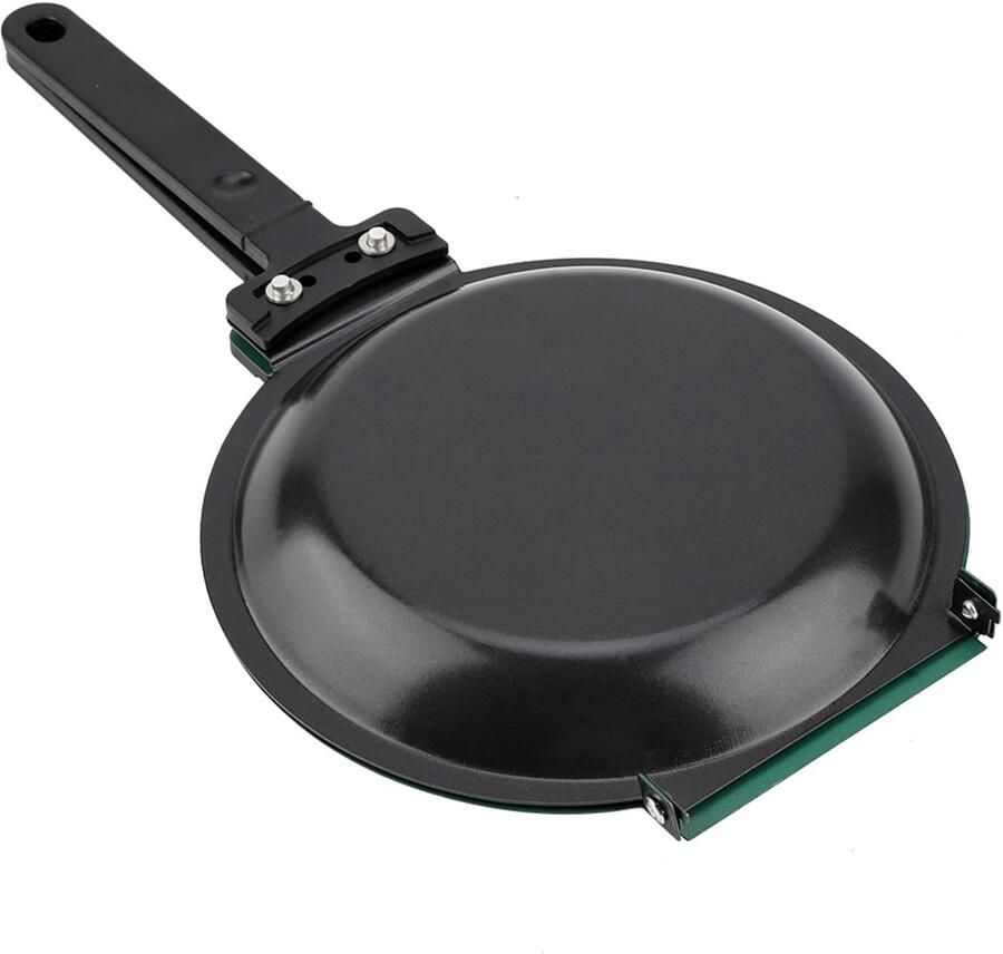 Dubbele Grillpan Omkeerbare Koekenpan Pannenkoeken Bakken Dubbelzijdig Flip Design 19.3 cm Diameter Groen - Foto 3