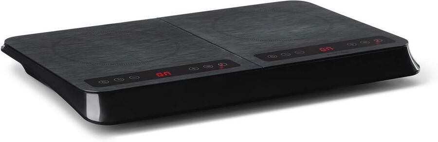 Dubbele Inductie Kookplaat 3400W Touch Control en Timer Kinderslot