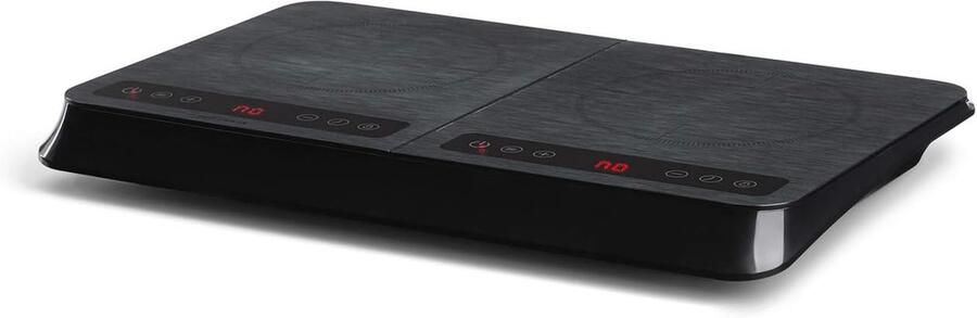 Dubbele Inductie Kookplaat Mobiele Kookplaat Snel Koken Touch Control 38 cm Breed Zwart Grijs