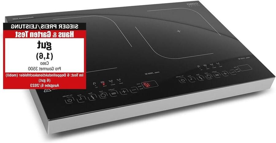 Dubbele Inductiekookplaat Draagbare Kookplaat Flexibel Koken Snel en Zuinig 3500 Watt Roestvrij Staal