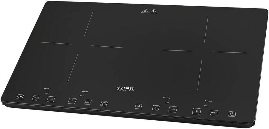 Dubbele Kookplaat Draagbare Kookplaat Snel Koken Gietijzeren Platen 2500 Watt Zwart