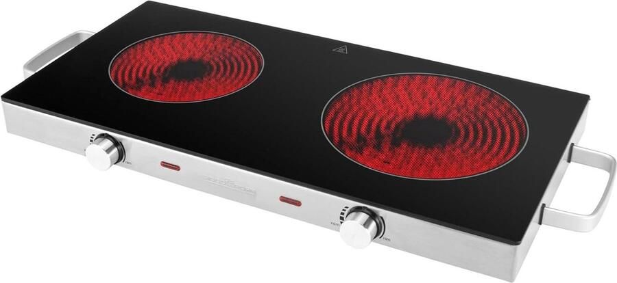 Dubbele Kookplaat Infrarood Plaat Snel Koken Traploze Temperatuur 2800 Watt Roestvrij Staal